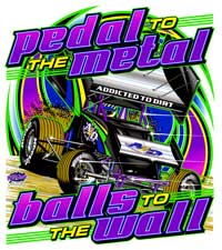 Pedal to the Metal Sprint Car Front